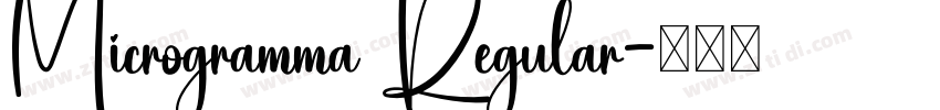 Microgramma Regular字体转换 Microgramma Regular字体转换
